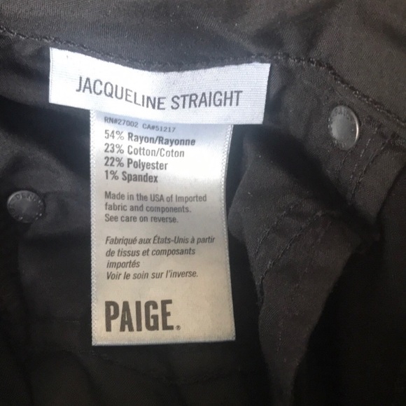 NWT Paige Denim Jacqueline Straight Jeans - Picture 7 of 8